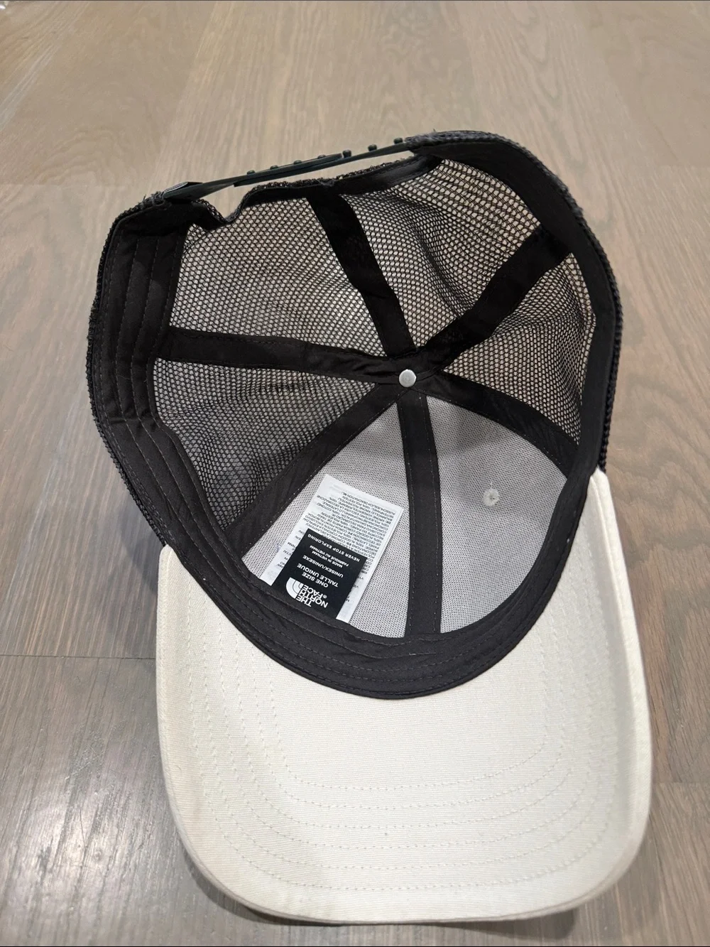 The North Face Two-Tone Snapback Cap with Blue Patch